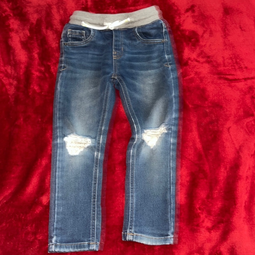 Distressed jeans